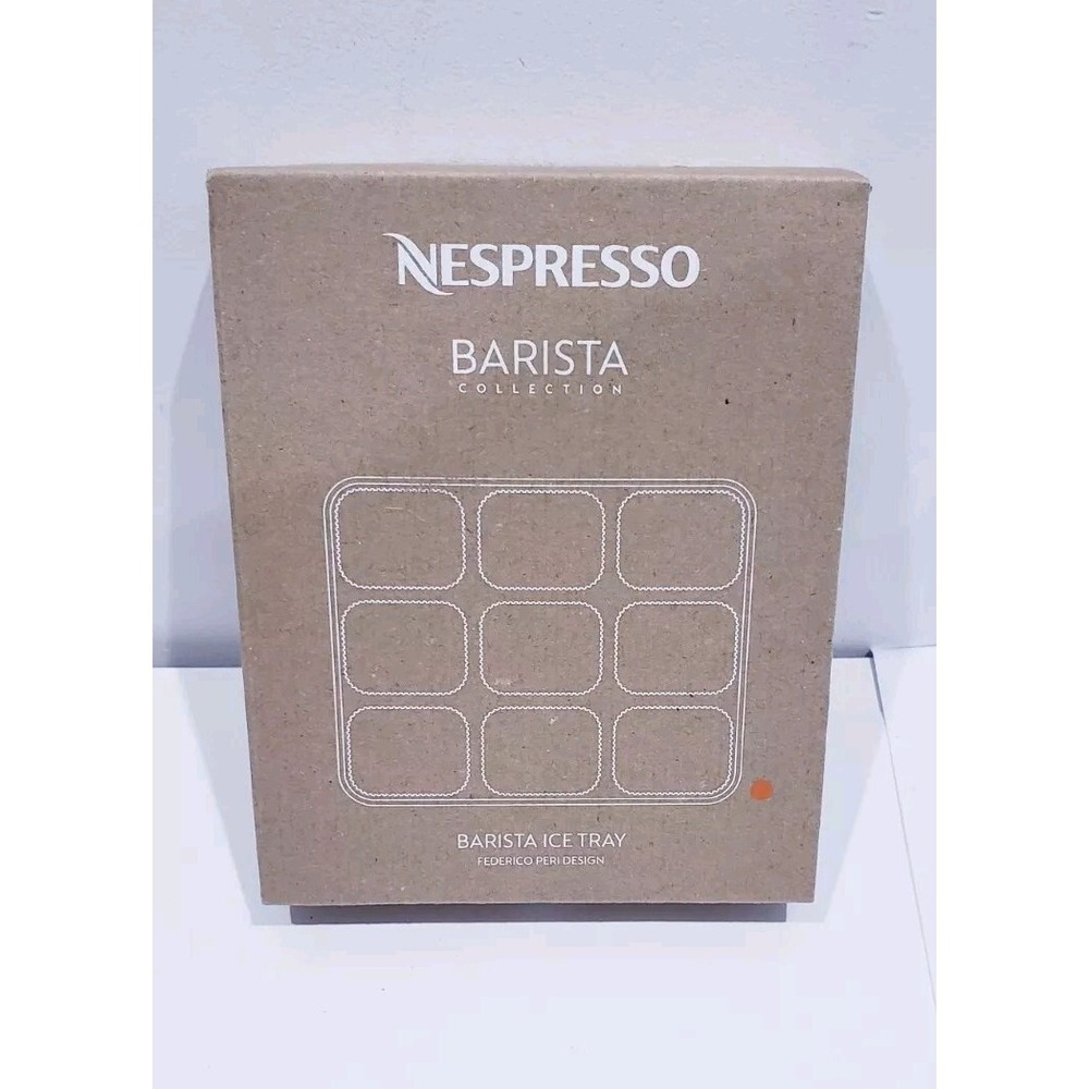 Nespresso Barista Collection Orange Silicone Ice Cube Tray